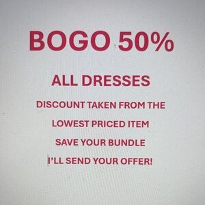 White House Black Market Dress Sale - Red and White